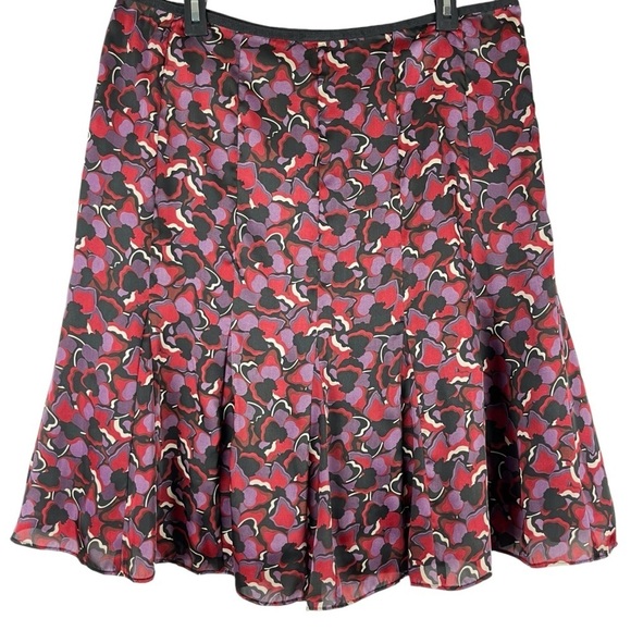 Axcess Satin Multi-Colored Gore Skirt Size 14 - Picture 1 of 8